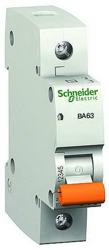 11202 Автоматический выключатель ва63 1п 10A C 4,5 ка, болгария/италия , Schneider Electric фото
