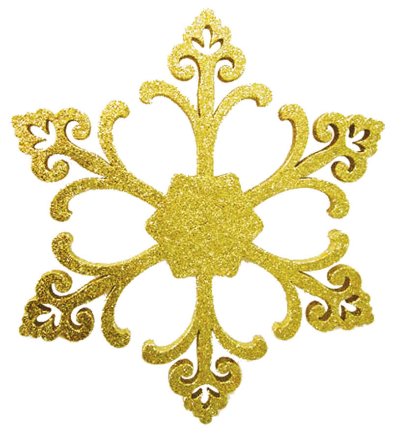 Елочная фигура Снежинка Морозко, 66 см, цвет золотой NEON-NIGHT 502-371 фото