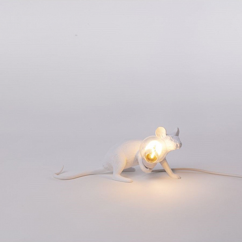 Настольная лампа Mouse Lamp Lyie Down USB Seletti 15222 фото