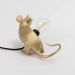 Настольная лампа Mouse Lamp Sitting GOLD USB Seletti 15231 фото