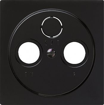 086947 Накладка антенной розетки Черный Gira S-color фото