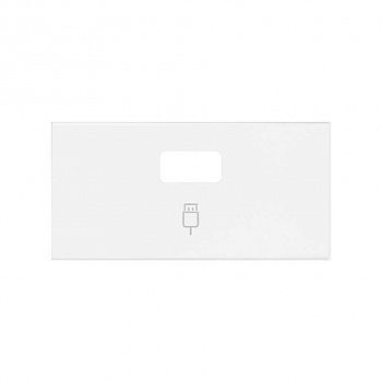 Накладка розетки USB белый матовый Simon 100, 10001091-230 фото