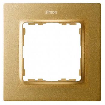 Рамка на 1 пост  матовое золото Simon 82 Concept 8200617-095 фото