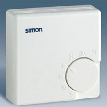 82504-31 Термостат с датчиком в пол (зондом), с выключателем - контроль отопления, S82, S82N, S82 Detail, сло Simon фото